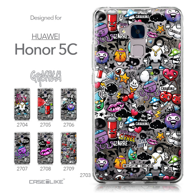 Huawei Honor 5C / Honor 7 Lite / GT3 case Graffiti 2703 Collection | CASEiLIKE.com