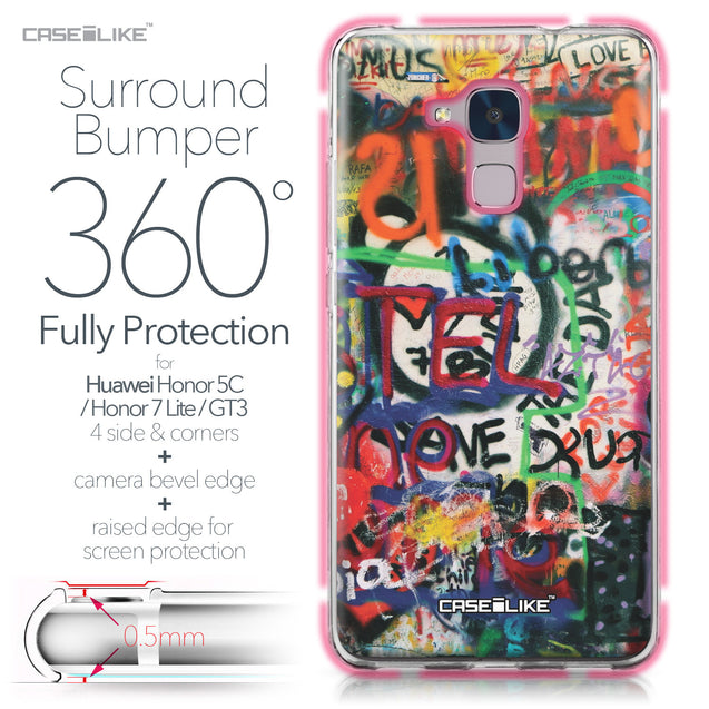 Huawei Honor 5C / Honor 7 Lite / GT3 case Graffiti 2721 Bumper Case Protection | CASEiLIKE.com