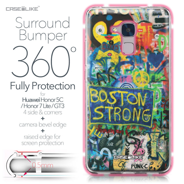 Huawei Honor 5C / Honor 7 Lite / GT3 case Graffiti 2723 Bumper Case Protection | CASEiLIKE.com