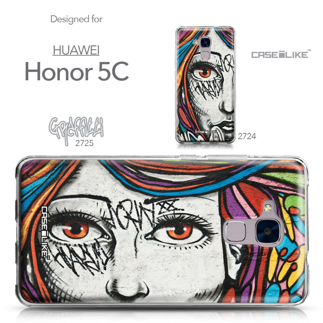 Huawei Honor 5C / Honor 7 Lite / GT3 case Graffiti Girl 2725 Collection | CASEiLIKE.com