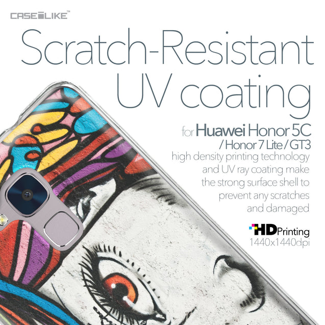 Huawei Honor 5C / Honor 7 Lite / GT3 case Graffiti Girl 2725 with UV-Coating Scratch-Resistant Case | CASEiLIKE.com