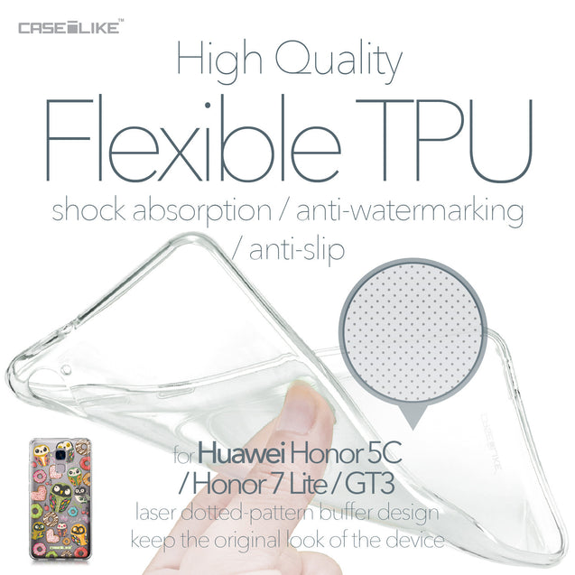 Huawei Honor 5C / Honor 7 Lite / GT3 case Owl Graphic Design 3315 Soft Gel Silicone Case | CASEiLIKE.com
