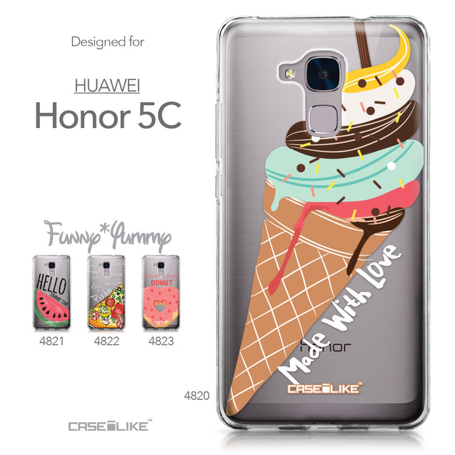 Huawei Honor 5C / Honor 7 Lite / GT3 case Ice Cream 4820 Collection | CASEiLIKE.com