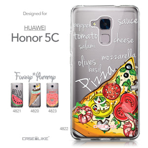 Huawei Honor 5C / Honor 7 Lite / GT3 case Pizza 4822 Collection | CASEiLIKE.com