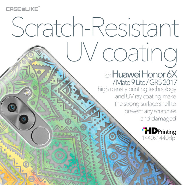 Huawei Honor 6X / Mate 9 Lite / GR5 2017 case Indian Line Art 2064 with UV-Coating Scratch-Resistant Case | CASEiLIKE.com