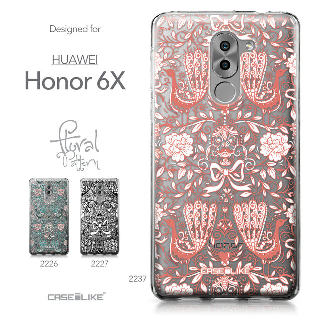 Huawei Honor 6X / Mate 9 Lite / GR5 2017 case Roses Ornamental Skulls Peacocks 2237 Collection | CASEiLIKE.com
