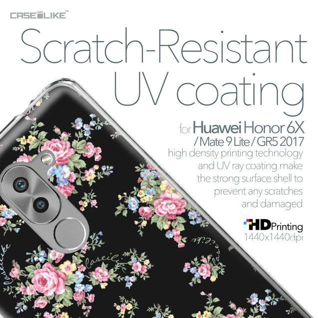 Huawei Honor 6X / Mate 9 Lite / GR5 2017 case Floral Rose Classic 2261 with UV-Coating Scratch-Resistant Case | CASEiLIKE.com