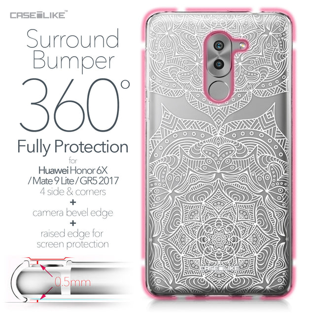 Huawei Honor 6X / Mate 9 Lite / GR5 2017 case Mandala Art 2303 Bumper Case Protection | CASEiLIKE.com