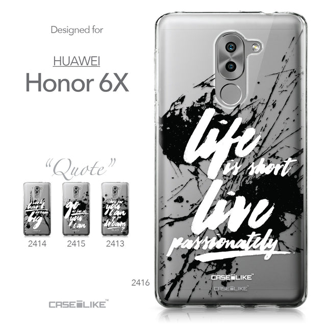 Huawei Honor 6X / Mate 9 Lite / GR5 2017 case Quote 2416 Collection | CASEiLIKE.com