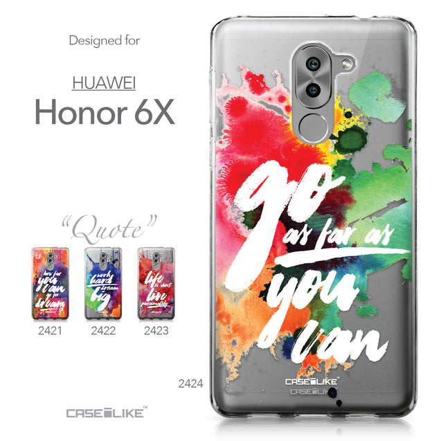 Huawei Honor 6X / Mate 9 Lite / GR5 2017 case Quote 2424 Collection | CASEiLIKE.com