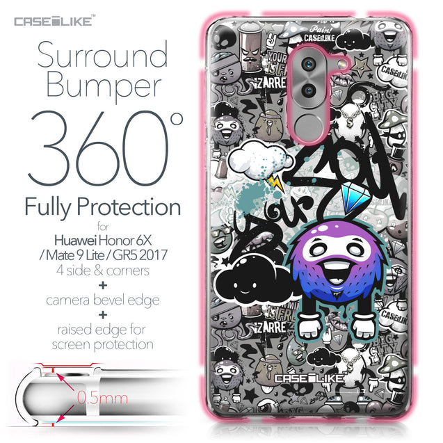 Huawei Honor 6X / Mate 9 Lite / GR5 2017 case Graffiti 2706 Bumper Case Protection | CASEiLIKE.com