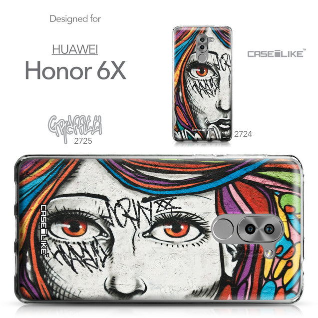 Huawei Honor 6X / Mate 9 Lite / GR5 2017 case Graffiti Girl 2725 Collection | CASEiLIKE.com