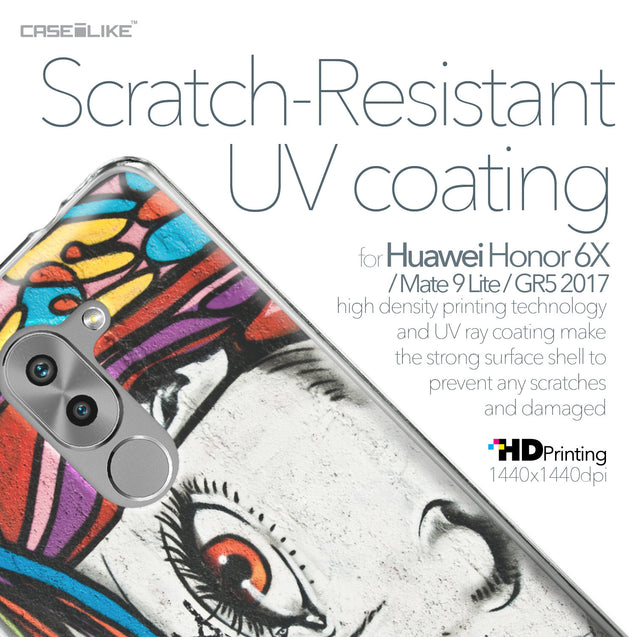 Huawei Honor 6X / Mate 9 Lite / GR5 2017 case Graffiti Girl 2725 with UV-Coating Scratch-Resistant Case | CASEiLIKE.com
