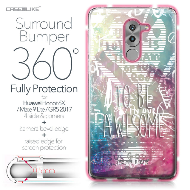 Huawei Honor 6X / Mate 9 Lite / GR5 2017 case Graffiti 2726 Bumper Case Protection | CASEiLIKE.com