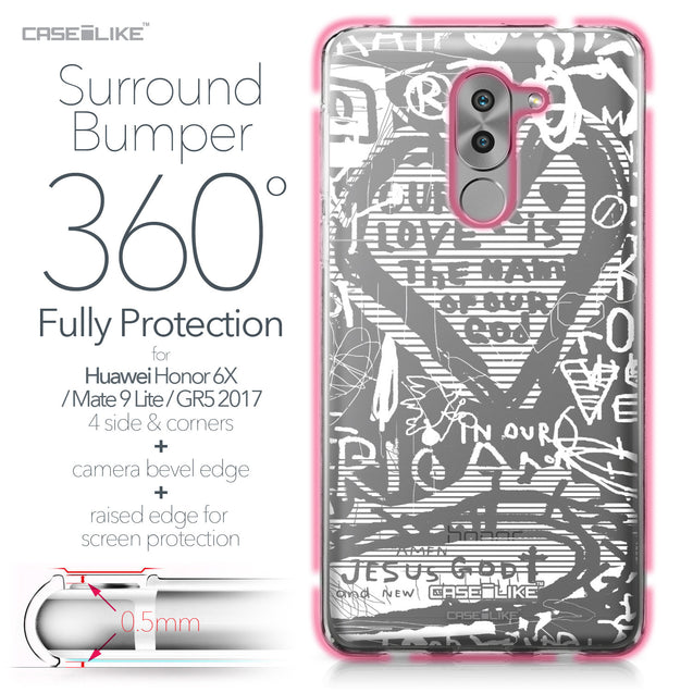Huawei Honor 6X / Mate 9 Lite / GR5 2017 case Graffiti 2730 Bumper Case Protection | CASEiLIKE.com