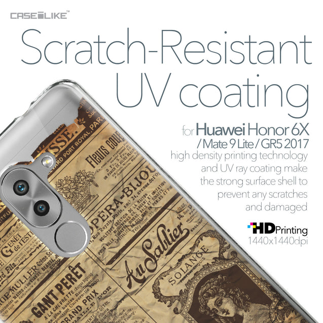 Huawei Honor 6X / Mate 9 Lite / GR5 2017 case Vintage Newspaper Advertising 4819 with UV-Coating Scratch-Resistant Case | CASEiLIKE.com