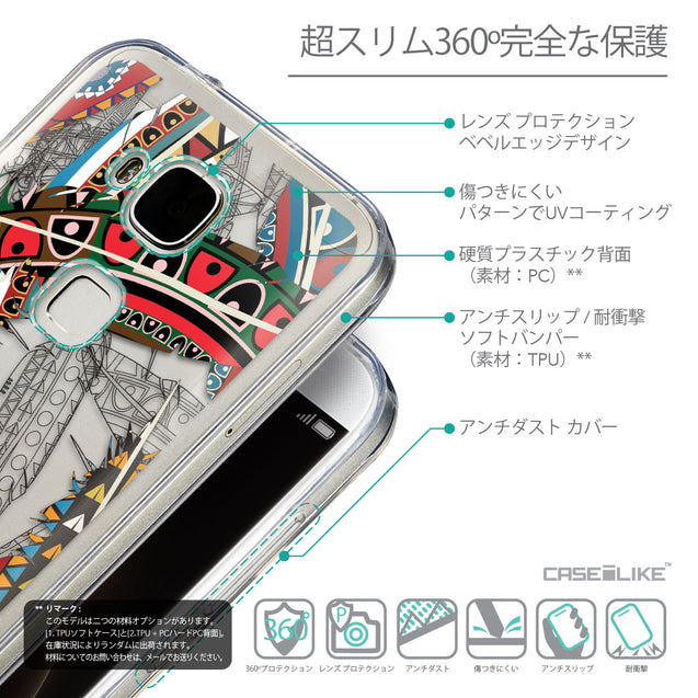 Details in Japanese - CASEiLIKE Huawei G7 Plus back cover Indian Tribal Theme Pattern 2055