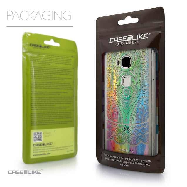 Packaging - CASEiLIKE Huawei G7 Plus back cover Indian Line Art 2064