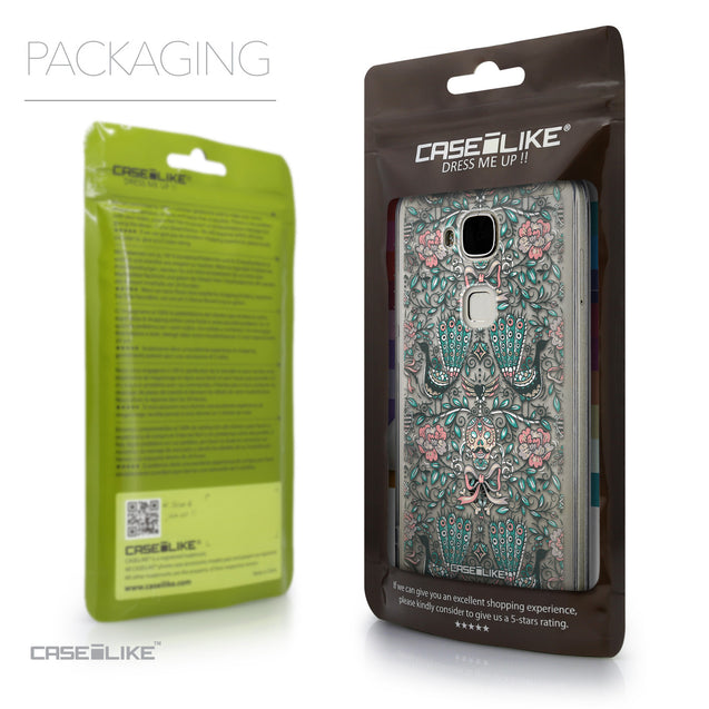 Packaging - CASEiLIKE Huawei G7 Plus back cover Roses Ornamental Skulls Peacocks 2226