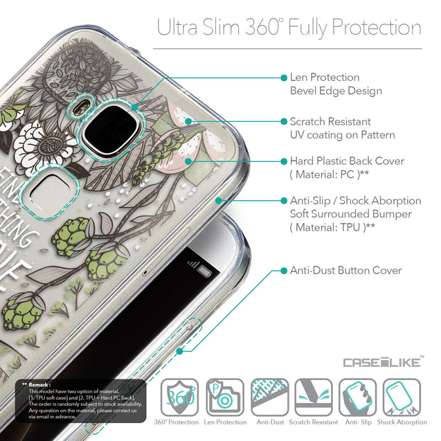 Details in English - CASEiLIKE Huawei G7 Plus back cover Blooming Flowers 2250
