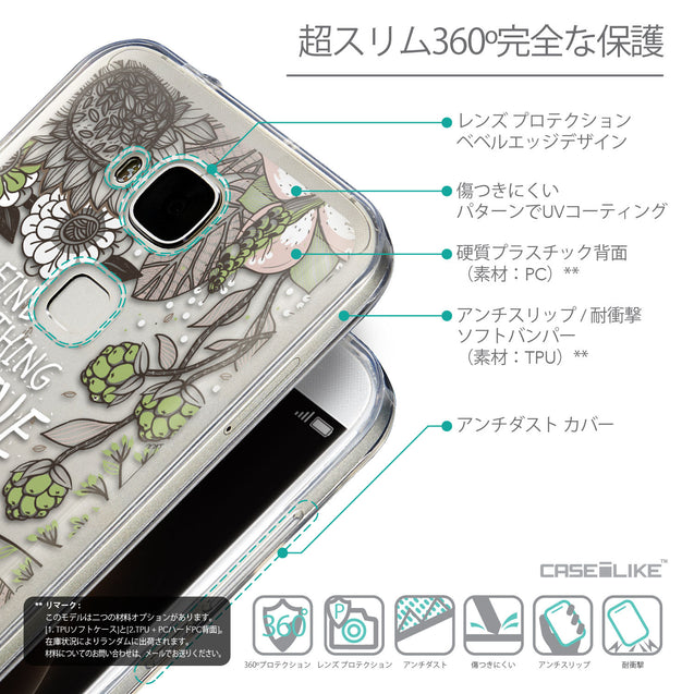 Details in Japanese - CASEiLIKE Huawei G7 Plus back cover Blooming Flowers 2250