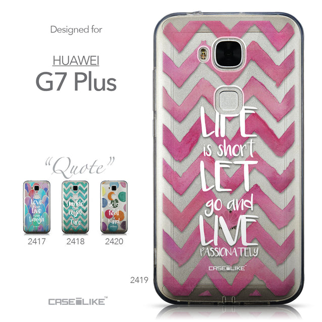 Collection - CASEiLIKE Huawei G7 Plus back cover Quote 2419
