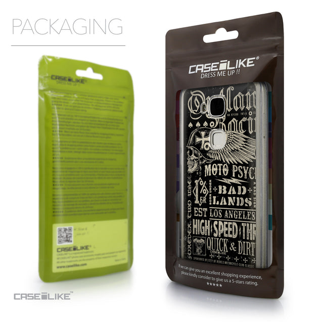 Packaging - CASEiLIKE Huawei G7 Plus back cover Art of Skull 2531