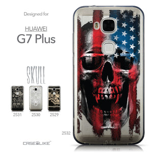 Collection - CASEiLIKE Huawei G7 Plus back cover Art of Skull 2532
