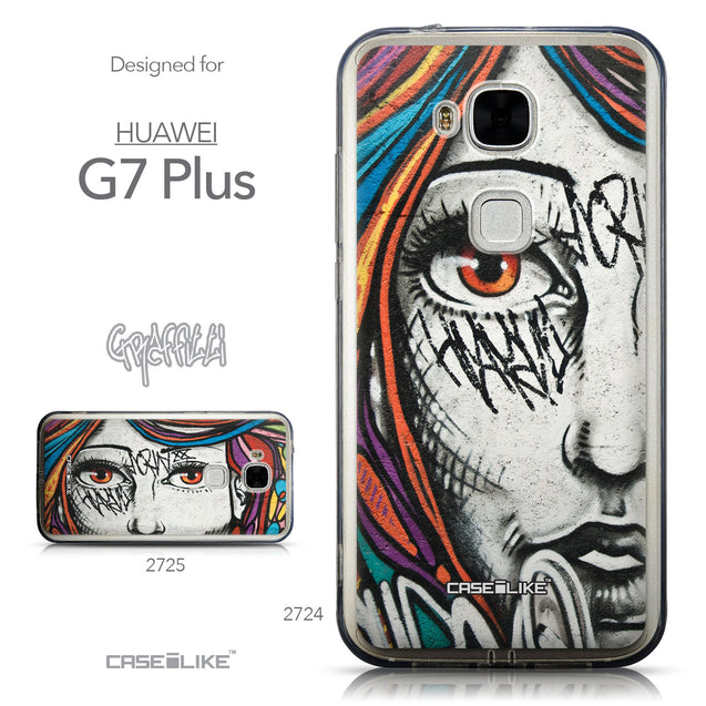 Collection - CASEiLIKE Huawei G7 Plus back cover Graffiti Girl 2724