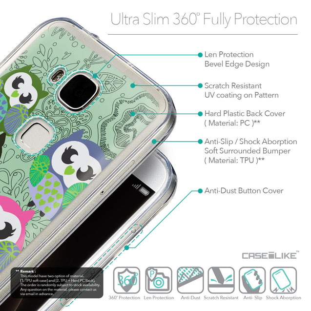 Details in English - CASEiLIKE Huawei G7 Plus back cover Owl Graphic Design 3313