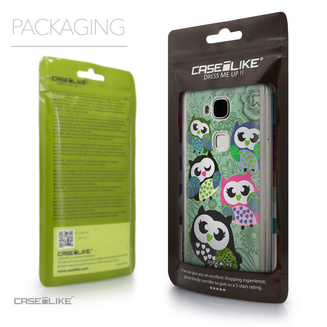 Packaging - CASEiLIKE Huawei G7 Plus back cover Owl Graphic Design 3313