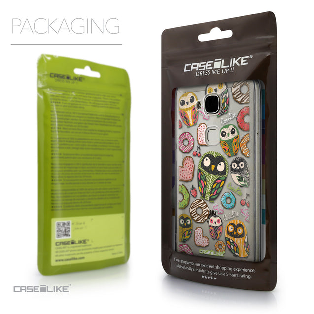 Packaging - CASEiLIKE Huawei G7 Plus back cover Owl Graphic Design 3315