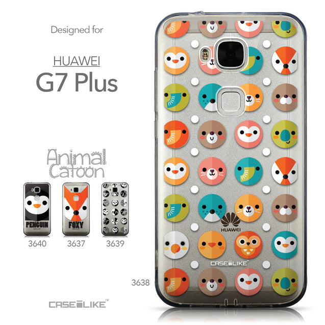 Collection - CASEiLIKE Huawei G7 Plus back cover Animal Cartoon 3638