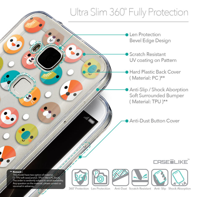 Details in English - CASEiLIKE Huawei G7 Plus back cover Animal Cartoon 3638