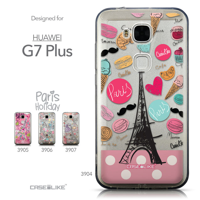 Collection - CASEiLIKE Huawei G7 Plus back cover Paris Holiday 3904