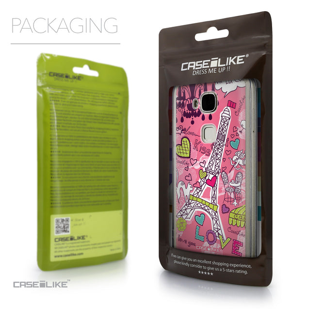 Packaging - CASEiLIKE Huawei G7 Plus back cover Paris Holiday 3905