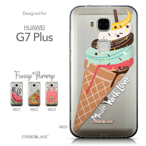 Collection - CASEiLIKE Huawei G7 Plus back cover Ice Cream 4820