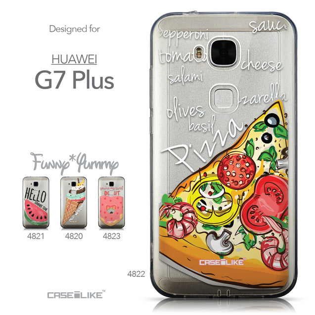 Collection - CASEiLIKE Huawei G7 Plus back cover Pizza 4822