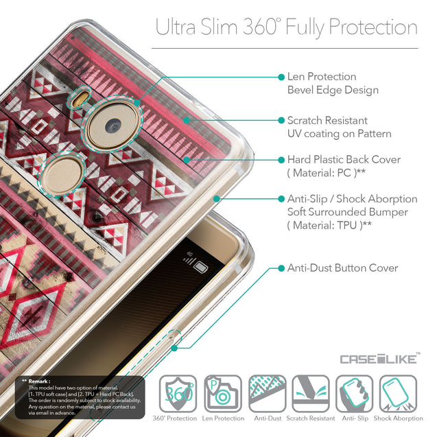 Details in English - CASEiLIKE Huawei Mate 8 back cover Indian Tribal Theme Pattern 2057