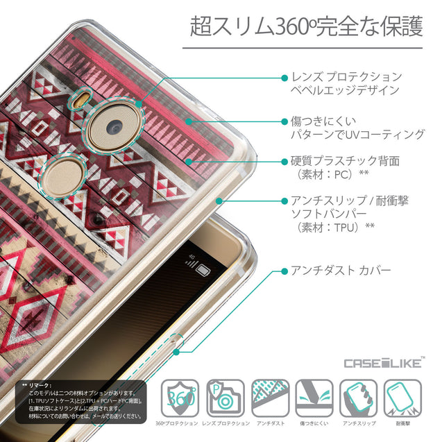 Details in Japanese - CASEiLIKE Huawei Mate 8 back cover Indian Tribal Theme Pattern 2057