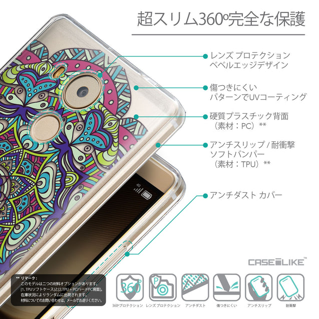 Details in Japanese - CASEiLIKE Huawei Mate 8 back cover Mandala Art 2094