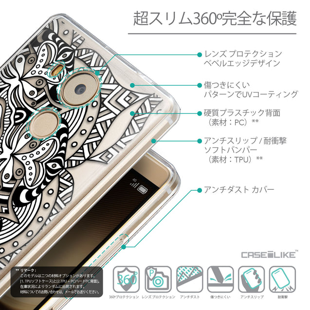 Details in Japanese - CASEiLIKE Huawei Mate 8 back cover Mandala Art 2096