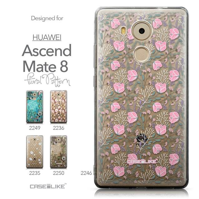 Collection - CASEiLIKE Huawei Mate 8 back cover Flowers Herbs 2246