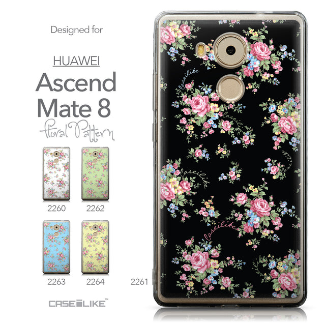Collection - CASEiLIKE Huawei Mate 8 back cover Floral Rose Classic 2261
