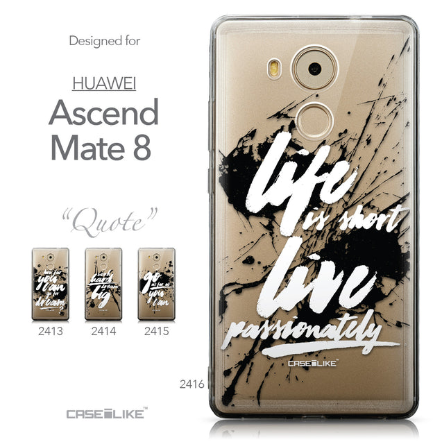 Collection - CASEiLIKE Huawei Mate 8 back cover Quote 2416