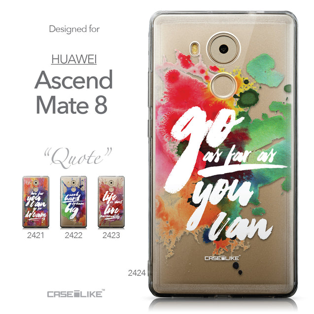 Collection - CASEiLIKE Huawei Mate 8 back cover Quote 2424