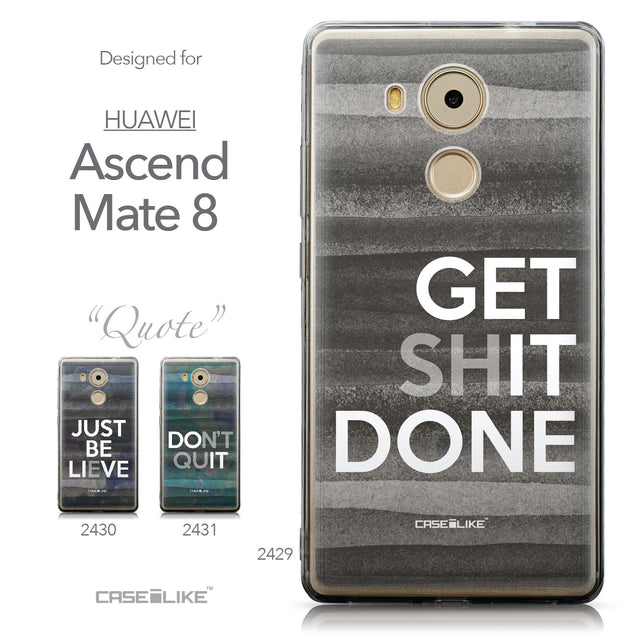Collection - CASEiLIKE Huawei Mate 8 back cover Quote 2429