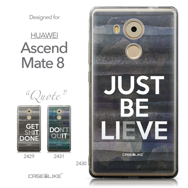 Collection - CASEiLIKE Huawei Mate 8 back cover Quote 2430