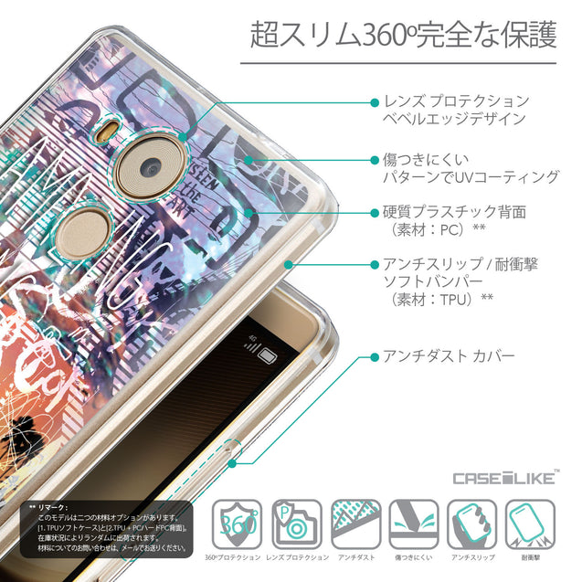 Details in Japanese - CASEiLIKE Huawei Mate 8 back cover Graffiti 2729