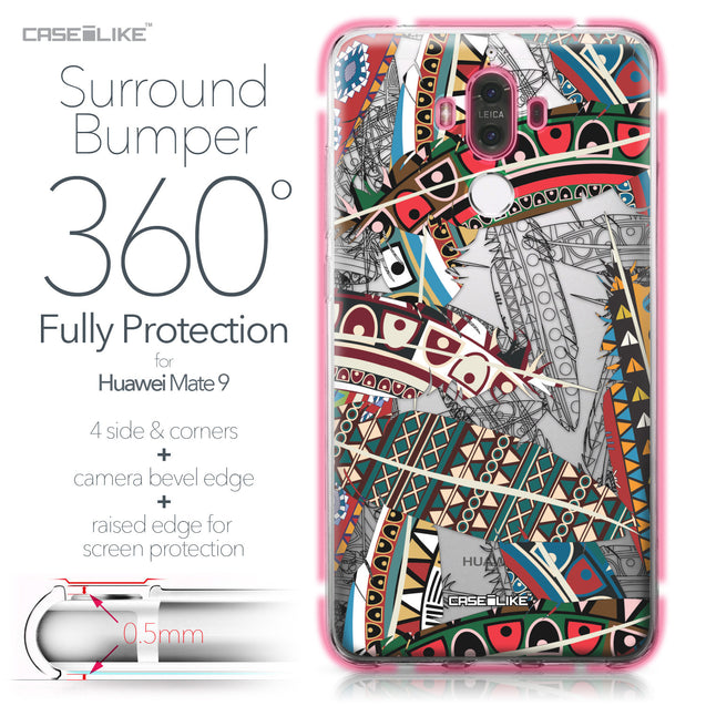 Huawei Mate 9 case Indian Tribal Theme Pattern 2055 Bumper Case Protection | CASEiLIKE.com
